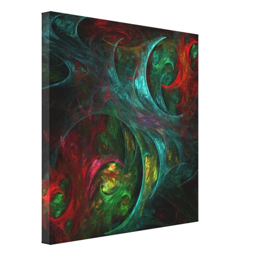 Genesis Abstract Art Wrapped Canvas Print