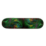 Genesis Green Abstract Art Skateboard