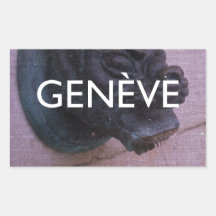 Geneva - Geneve Rectangular Sticker