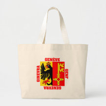 Geneva Switzerland Canton Flag Canvas Bag