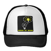 GENIUS AT WORK hats