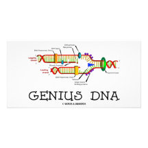 Genius DNA (DNA Replication Humour) Photo Card Template