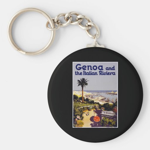 Genoa and the Italian Riviera Keychain