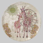 Gentle Giraffes Plate plates