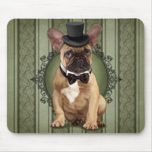 Gentleman French Bulldog Mouse Pads
