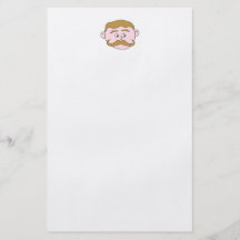 Gentleman with Moustache. Personalised Flyer