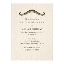 Gentleman's Bachelor Party (Today's Best Award) Personalized Invitations