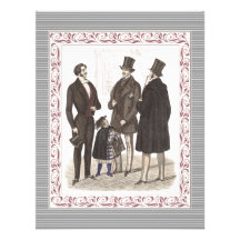 Gentlemen Only Elegant Bachelor's Party Custom Announcements