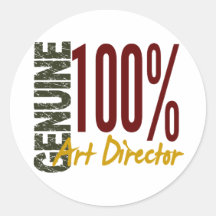 Genuine Art Director Round Sticker