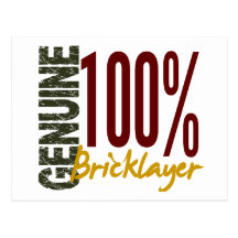 Genuine Bricklayer Post Card
