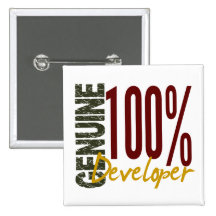 Genuine Developer Pinback Button
