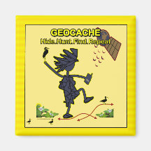 Geocache Hide Hunt Find III Refrigerator Magnets