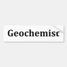 geochemist bumper stickers