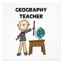 Geography Teacher Custom Invitation