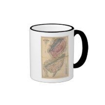 Geological map of New Jersey Mugs