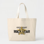 Geologist Rock Star by Night Canvas Bag