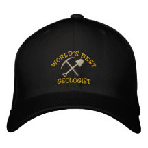 Geologist "World's Best Geologist" Embroidered Cap Embroidered Hat