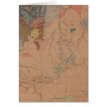 Geology Map, Yellowstone National Part, Wyoming Greeting Card