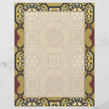 Geometric Floral  Pattern with Old World Charm Flyers