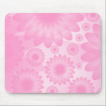 Geometric Flowers - Pink mousepads