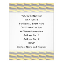 Geometric Pattern in Yellow and Grey. Announcement