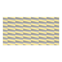 Geometric Pattern in Yellow and Grey. Photo Card