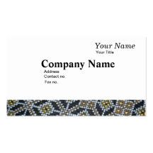 Geometrical Dot painted pattern Business Card