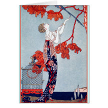 George Barbier "L'Oiseau Volage" 1914 Cards