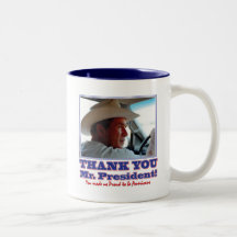 George Bush/Thank you! Coffee Mugs