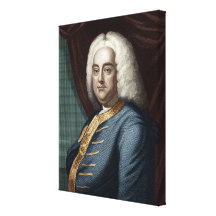 George Frederic Handel, engraved by Thomson Canvas Print