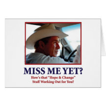 George W. Bush Greeting Card