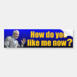 George W. Bush: How do you like me now? Bumper Stickers
