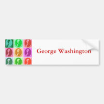 George Washington Abstract Bumper Stickers