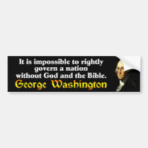George Washington: God & The Bible! Bumper Stickers