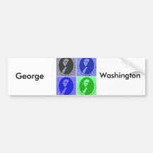 George Washington Pop Art Bumper Stickers