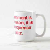 George Washington Quote coffee mug / Red