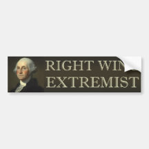 George Washington Right Wing Extremist Bumper Stickers