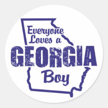 Georgia Boy Stickers