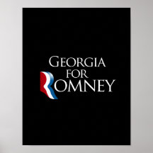 Georgia for Romney 2012 -.png Posters