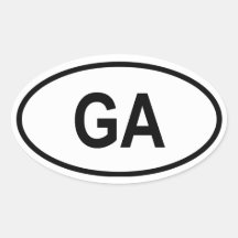Georgia "GA" Sticker
