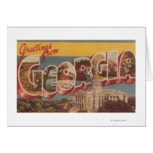 Georgia (State Capital) - Large Letter Scenes Cards