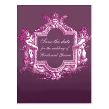 Georgiana (Plum) Save the Date Post Card