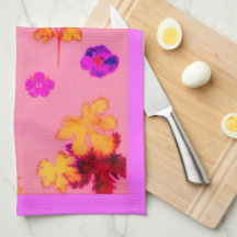 geraniums hand towels