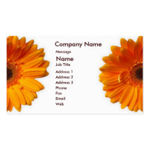 Gerber Daisy Business Card