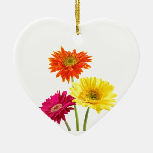 Gerbera Daisies Christmas Tree Ornament