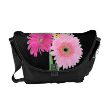 Gerbera Daisy Flowers Messenger Bag