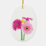 Gerbera Daisy Piink Flowers Ornament