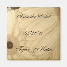 Gerbera Daisy Save the Date! Magnet