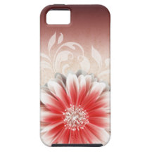Gerbera Daisy Scroll 1 | red sand iPhone 5 Cases