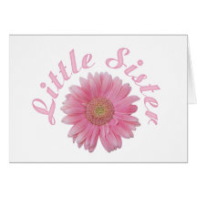 Gerbera Little Sister Greeting Cards